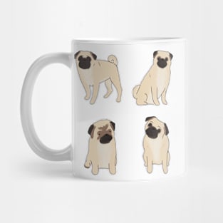 Cute Pug illustration pack Mug